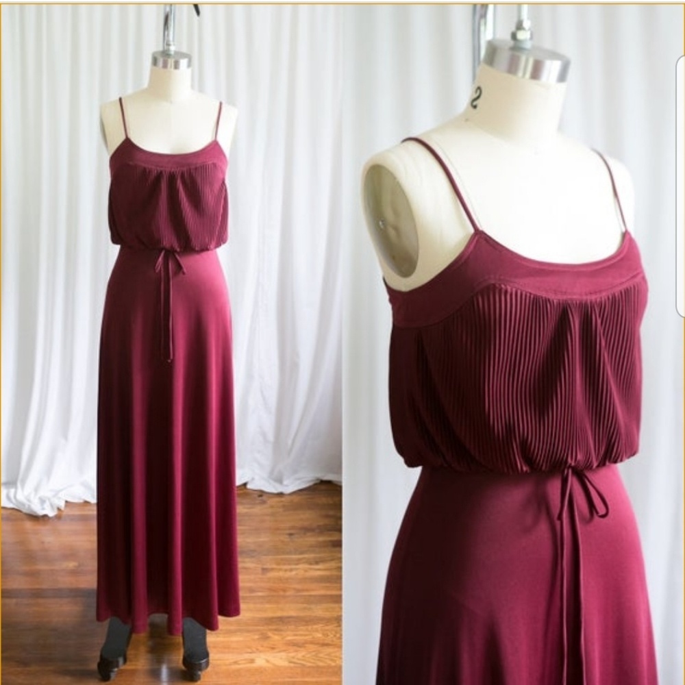 1970s Grecian inspired maxi dress